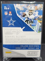 Ezekiel Elliott 2019 Score Epix Game Gold Series Mint Card #EG-9
