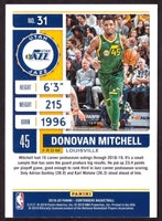 Donovan Mitchell 2019 2020 Panini Contenders Season Ticket Series Mint Card #31
