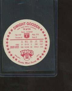 Dwight Gooden 1993 King-B Collector's Edition Disc #14