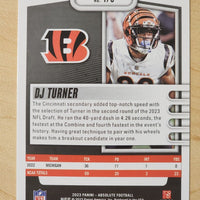 DJ Turner 2023 Panini Absolute Series Mint Rookie Card #175