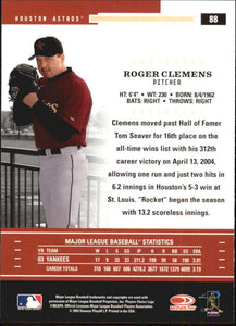 Roger Clemens 2004 Throwback Threads Series Mint Card #88