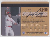 Juan Gonzalez 1995 Studio Baseball Gold Series Mint Card #21
