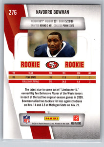 Navorro Bowman 2010 Panini Prestige Series Mint ROOKIE Card #276