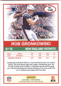 Rob Gronkowski 2019 Panini Score Series Mint Card #148