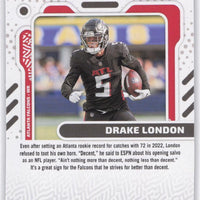 Drake London 2023 Panini Donruss The Elite Series Series Card #ES-30