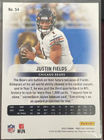 Justin Fields 2023 Panini Prestige Xtra Points Diamond Series Mint Card #54
