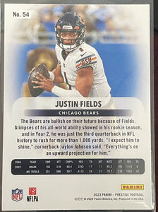 Justin Fields 2023 Panini Prestige Xtra Points Diamond Series Mint Card #54