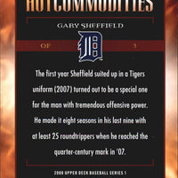 Gary Sheffield 2008 Upper Deck Hot Commodities Series Mint Card #HC15