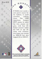 Juan Gonzalez 1998 Score Star Gazing Series Mint Card #9
