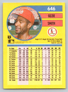 Ozzie Smith 1991 Fleer Series Mint Card #646