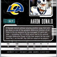 Aaron Donald 2020 Panini Playbook Mint Card #92