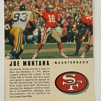 Joe Montana 1992 Skybox Primetime Sweet Sixteen Series Mint Card #067