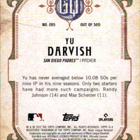 Yu Darvish 2022 Topps Gypsy Queen Card #285