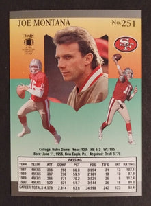 Joe Montana 1991 Fleer Ultra Series Mint Card #251