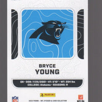 Bryce Young 2023 Panini NFL Sticker and Card Collection BLUE Foil Rookie Card #71  ONLY 199 MADE