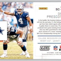 Dak Prescott 2019 Score Signal Callers Series Mint Card #SC-12