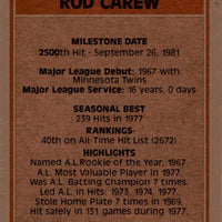 Rod Carew 1983 Topps Super Veteran Series Mint Card #201