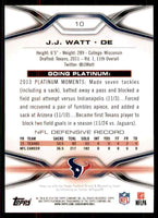 J.J. Watt 2014 Topps Platinum Series Mint Card #10
