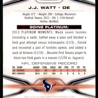 J.J. Watt 2014 Topps Platinum Series Mint Card #10