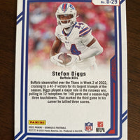 Stefan Diggs 2022 Donruss Dominators Series Mint Insert Card #D-29