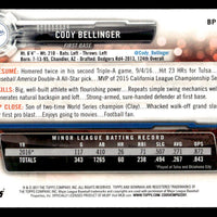 Cody Bellinger 2017 Bowman Prospect Series Mint Rookie Card #BP149