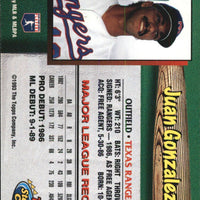 Juan Gonzalez 1993 Stadium Club Series Mint Card #21