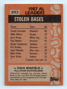 Dave Winfield 1988 Topps Series Mint Card #392