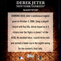Derek Jeter 2011 Topps Diamond Anniversary Series Mint Card #HTA-13