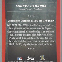 Miguel Cabrera 2010 Topps Peak Performance Series Mint Card #PP-35
