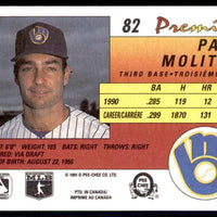 Paul Molitor 1991 O-Pee-Chee Premier Series Mint Card #82