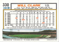 Will Clark 1992 O-Pee-Chee Series Mint Card #330
