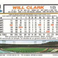 Will Clark 1992 O-Pee-Chee Series Mint Card #330