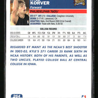 Kyle Korver 2003 2004 Topps Collection GOLD FOIL Series Mint Card #264