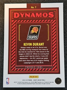 Kevin Durant 2023 2024 Panini NBA Hoops Dynamos Series Mint Card #7