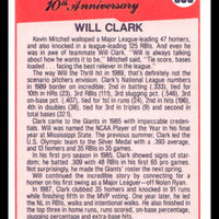 Will Clark 1990 Fleer Players of the Decade Series Mint Card #630