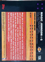 Magic Johnson 2007 2008 Topps Chrome Series Mint Card #106

