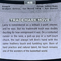 Larry Bird 2007 2008 Topps Trademark Moves Series Mint Card #45