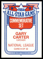 Gary Carter 1985 Topps Glossy All-Stars Series Mint Card #9
