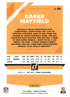 Baker Mayfield 2019 Panini Donruss Series Mint Card #65
