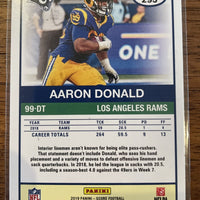 Aaron Donald 2019 Score Gold Series Mint Card #295