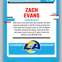 Zach Evans 2023 Panini Donruss Rated Rookie Series Mint Card #359
