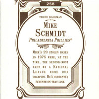 Mike Schmidt 2012 Topps Gypsy Queen Series Card #258