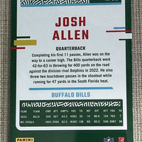 Josh Allen 2023 Donruss Press Proof Blue Series Mint Card #32