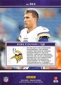 Kirk Cousins 2019 Donruss The Elite Series Mint Card #ES-5