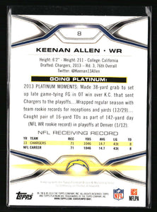 Keenan Allen 2014 Topps Platinum Series Mint Card #8