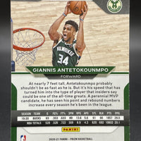 Giannis Antetokounmpo 2020 2021 Panini Prizm Series Mint Card #111