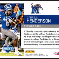 Darrell Henderson 2019 Score NFL Draft Series Mint Card #DFT-16