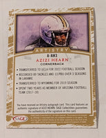 Azizi Hearn 2022 SAGE Artistry Autograph Series Mint Rookie Card #A-AH3
