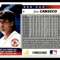 Jose Canseco 1996 Score Series Mint Card #303