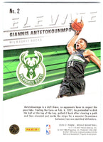 Giannis Antetokounmpo 2020 2021 Panini Mosaic Elevate Series Mint Card #2
